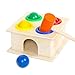 Juguete de Juego de Martillo de Madera con Bola Multicolor Juguetes educativos de Aprendizaje temprano Jugar Juguete de Juego de Martillo para niños Niños