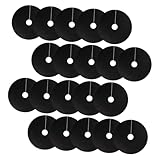 BAZEITFLOW 20 Stück Mulchmatten Rund Unkrautvlies aus Atmungsaktivem Vliesstoff Biologisch Abbaubar Wiederverwendbar Wurzelschutz und Unkrautbekämpfung für Garten und Baumpflanzung