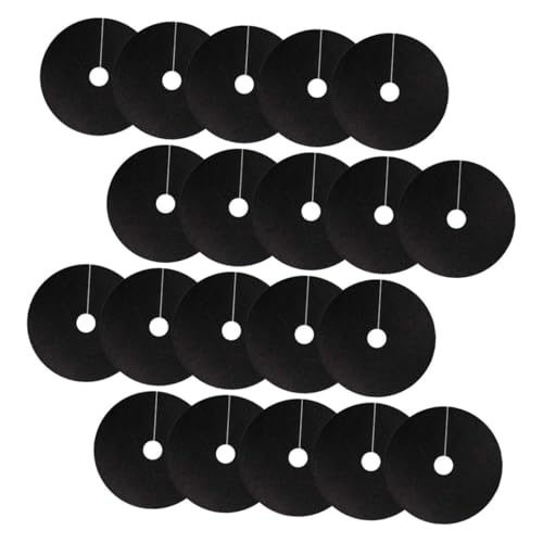 BAZEITFLOW 20 Stück Mulchmatten Rund Unkrautvlies aus Atmungsaktivem Vliesstoff Biologisch Abbaubar Wiederverwendbar Wurzelschutz und Unkrautbekämpfung für Garten und Baumpflanzung