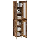 Eleganza moderna: questo armadio alto in legno presenta un design fresco con linee pulite e superficie liscia. Con gambe in metallo dorate coniche, conferisce a qualsiasi sala da pranzo un tocco moderno ed è una soluzione funzionale per riporre oggetti. Ideale per la vita moderna, si adatta a diversi concetti di arredamento.