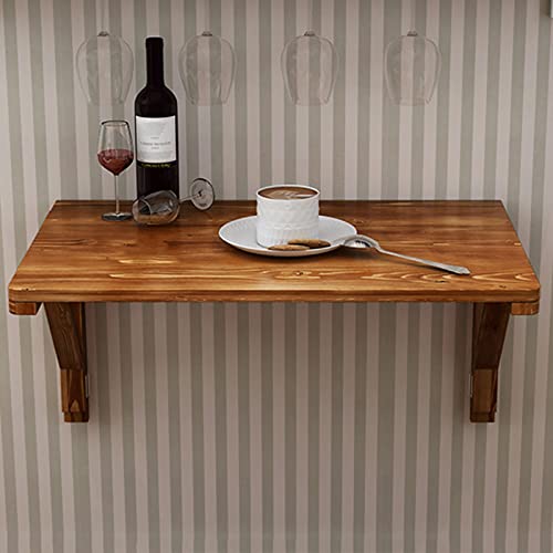 Solution gain de place : table murale pliante en bois massif pour studio - 4