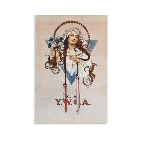 Alphonse Mucha peinture sur toile grand format pour sublimer votre salon moderne