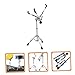 LIOOBO Adjustable Snare Drum Stand with Drumstick Holder Liftable Alloy Percussion Accessory Rack for Drum Set Suitable for Practice and Performance