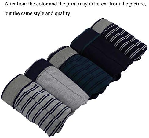 Nightease Men's Cotton Underwear Pack of 5pcs Stretchy Hip Briefs with Assorted Random Colors