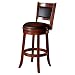 Boraam 49829 Augusta Bar Height Swivel Stool, 29-Inch, Cherry
