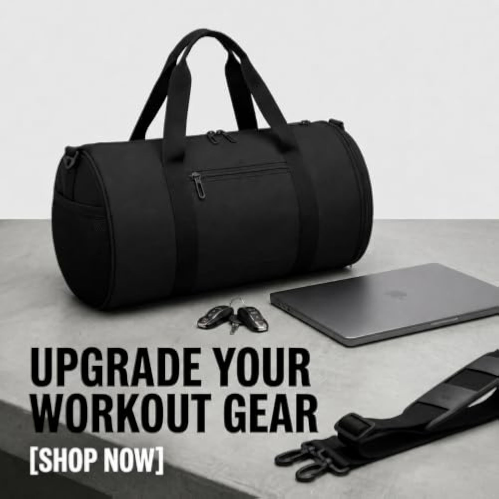 Gym Bag for Men & Women, Waterproof, Cylindrical Design