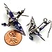 Lavender Purple Gold Origami Good Luck Paper Crane & Glass Bead Lightweight Earrings, Birthday Gift