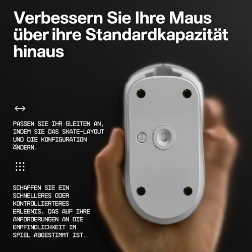 Wallhack UHMW-PE Maus Dot-Skates Still | Premium Skates für Gaming Mäuse | Ultra-Glattes Gleiten auf Stoff & Glaspads | Geschwindigkeit & Kontrolle | Haltbar & Einfach Anzuwenden | Schwarz, 7mm