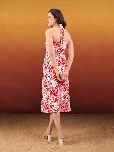 Image of PURVAJA Women's A-Line Midi Dress