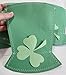 Shamrock Paper Bags (20), Green Hat Paper Bags, Handmade Party Bags, St. Patrick's Day Paper Bags