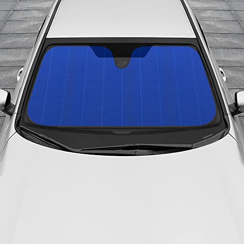 Motor Trend Front Windshield Sun Shade - Jumbo Accordion Folding Auto Sunshade For Car Truck Suv - Blocks Uv Rays Sun Visor Protector - Keeps Your Vehicle Cool - 66 X 27 Inch #TOP2