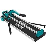 MARCO DE ALUMINIO SUPERIOR- El marco de esta herramienta manual para cortar azulejos está hecho de aluminio de palanca alta y es compacto y duradero. Las guías resistentes hacen que el trabajo de corte sea más preciso y adecuado para un uso a largo plazo. Base gruesa de goma antideslizante.