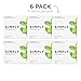 SIMPLY Gum | Dental Gum | Xylitol Chewing Gum - Sugar Free | Spearmint | Pack of Six (90 Pieces Total) | Synthetic Plastic Free + Sugar Free + Aspartame Free