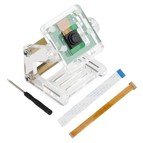 FREENOVE 5MP Camera for Raspberry Pi 5 4 B 3 B+ A+ Zero 2 W with Adjustable Holder and Ribbon Cable, 62Β° Viewing Angle, 1080P 720P Output 5MP 62Degree