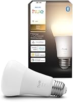 Philips Hue Smart LED A19 Bulb, Warm White Light 2700K, E26 Base
