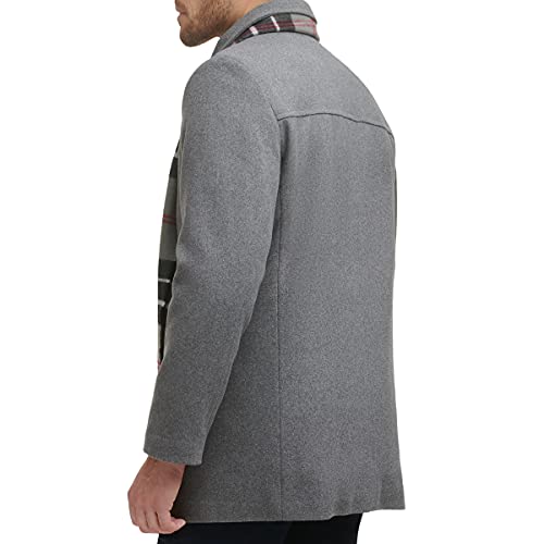 Image of Dockers Men's Weston Wool Blend Coat With Scarf (Regular and Big & Tall)