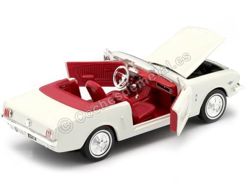 Ford Mustang Convertible 1964 1/24 Motormax miniatura 5