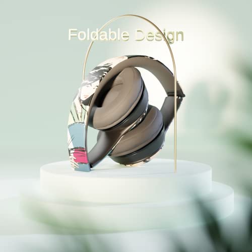 Disney Mulan Bluetooth Over-Ear Headphones, Wireless Foldable Headset With Built-In Microphone - Featuring Warrior Princess Mulan Design, Ideal Gift For Adults And Kids, Comfortable Auriculares #TOP5