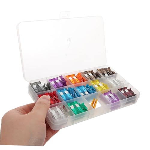 Kit de fusibles automotrices ULTECHNOVO, 150 piezas, para autos, camiones, RV y motocicletas, con caja de almacenamiento miniatura 7