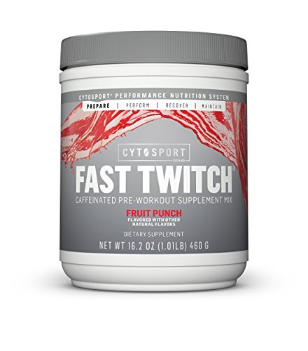 Cytosport Fast Twitch 2.0 Pre-Workout Powder Fruit Punch 20/SERV Cytosport Fast Twitch 2.0 Pre-Workout Powder Fruit Punch 20/SERV