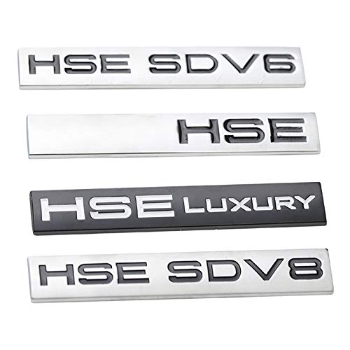 per Land Rover Ranger Rover Sport HSE di Lusso SDV6 SDV8, Autoadesivo della Decalcomania del Metallo 3D Autoadesivo Logo Distintivo parafanghi Baule Laterale