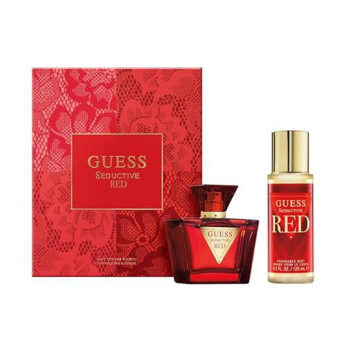 GUESS Seductive Noir Damen Geschenkset – Eau de Toilette 75ml, Körpersray 125ml – Ambriert-Blumig, Sinnlicher Duft, Lang Anhaltend
