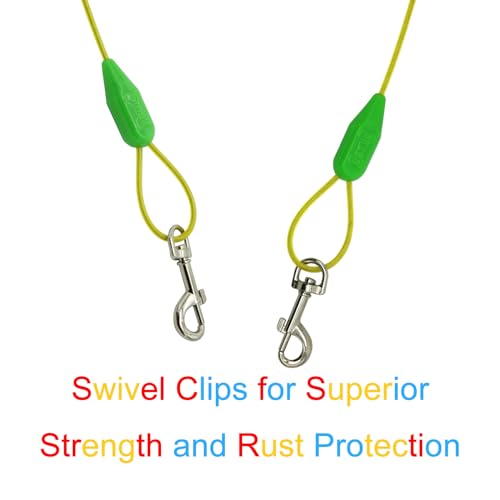 Petest 15ft Tie-Out Cable with Crimp Cover for Small Dogs Up to 35 Pounds - Thumbnail 4