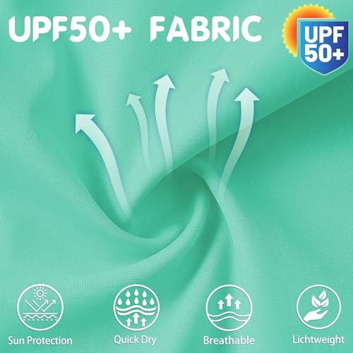 Image of QBK Toddler Girls Swim Shorts 2T-14 Boyshort Swimsuit UPF 50+ Quick Dry Rash Guard Swim Bottoms
