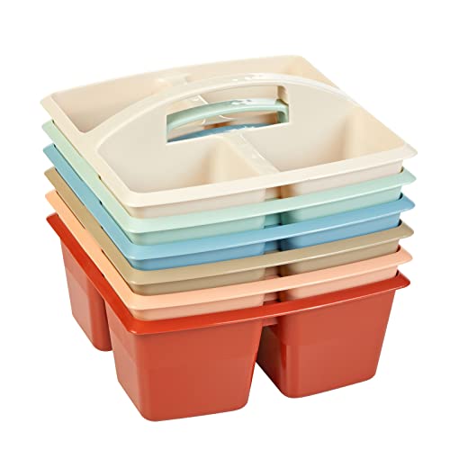 Image of Really Good Stuff 4-Compartment Caddies, Boho, 6-Pack