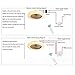 SLZ Ceiling Fan with Lighting, LED Fan Ceiling Fan, 36 W, Ceiling Lighting, dimmable with Remote Control, 3 Files, Adjustable Wind Speed, Modern bedroom58CM,Clear