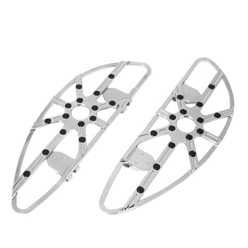 Repose-pieds moto mâle noir chromé pour Harley Softail Touring Dyna Glide
