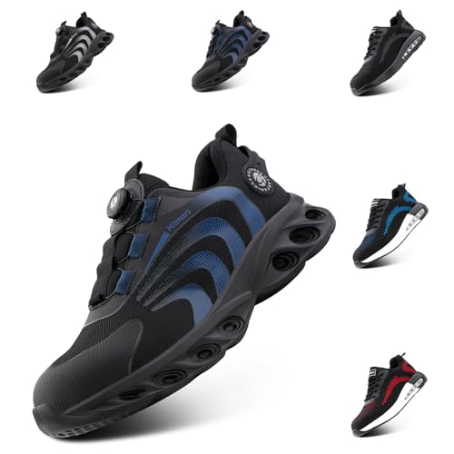 Hitmars Sicherheitsschuhe Herren Arbeitsschuhe Damen Stahlkappe S3 Leicht S1 Schutzschuhe Stahlkappenschuhe Arbeits Schuhe Sicherheitsschuhe Unisex Blau HS23 Gr.42 Hitmars Sicherheitsschuhe Herren Arbeitsschuhe Damen Stahlkappe S3 Leicht S1 Schutzschuhe Stahlkappenschuhe Arbeits Schuhe Sicherheitsschuhe Unisex Blau HS23 Gr.42