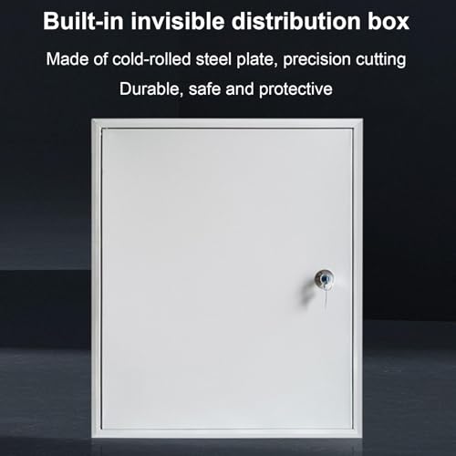 Caja eléctrica impermeable con gestión de cables ocultos y toma de pared empotrada segura 7