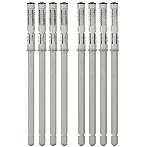 AMTOVL Lot de 8 supports de fixation invisibles pour étagère flottante - Gris (10 x 145 mm) Cover