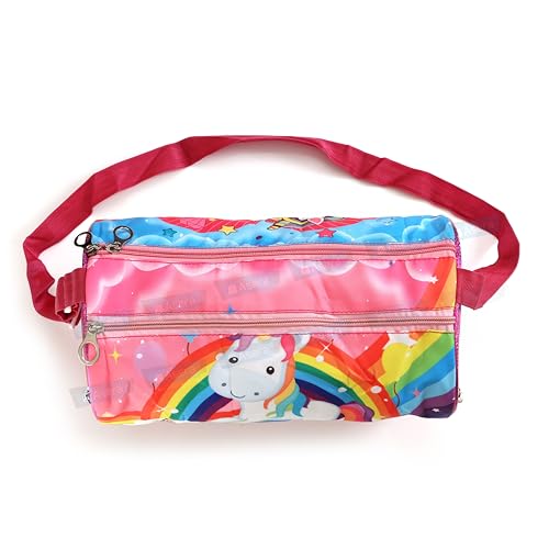 Image of Asera Polyester 6 Pcs Duffle Bag for Kids /Boys /Girls | Whimsical and Sturdy Bag | Best for Travel and Play | Return Gifts Birthday Party for Kids (Unicorn), Multicolour