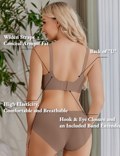 Ekouaer Nursing Bra Wavy Breastfeeding Bras for Women Seamless Maternity Support Wireless Pregnancy Sleep Bralette4