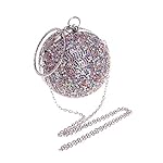 Tngan-Ball-Shape-Clutch-Purse-Party-Handbag-Rhinestone-Ring-Handle-Evening-Bag