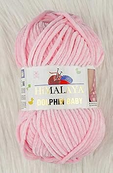 Himalaya Dolphin Baby Yarn 5 pcs 5x100 Gram, Baby Wool, 500 Gram 17,63 oz Wool Super Bulky Baby Blanket Yarn 655 yds 600m Velvet Yarn, Himalaya Yarn, Baby Yarn, Crochet Yarn Velvet Yarn 80319