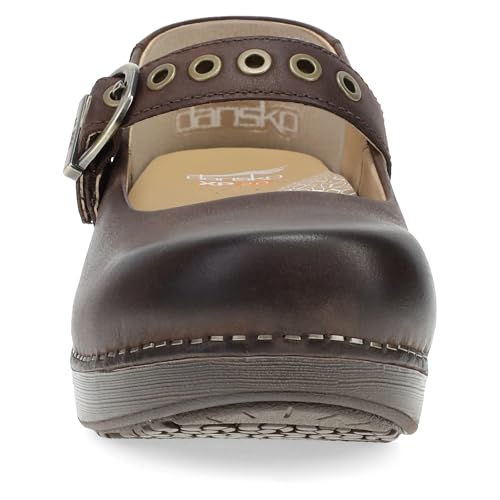 Image of Dansko XP 2.0 Mary Jane Clogs for Women - Slip-Resistant Leather Shoes with Arch Support, Removable Footbed, and Adjustable Strap - Ideal for Teachers & Service Professionals