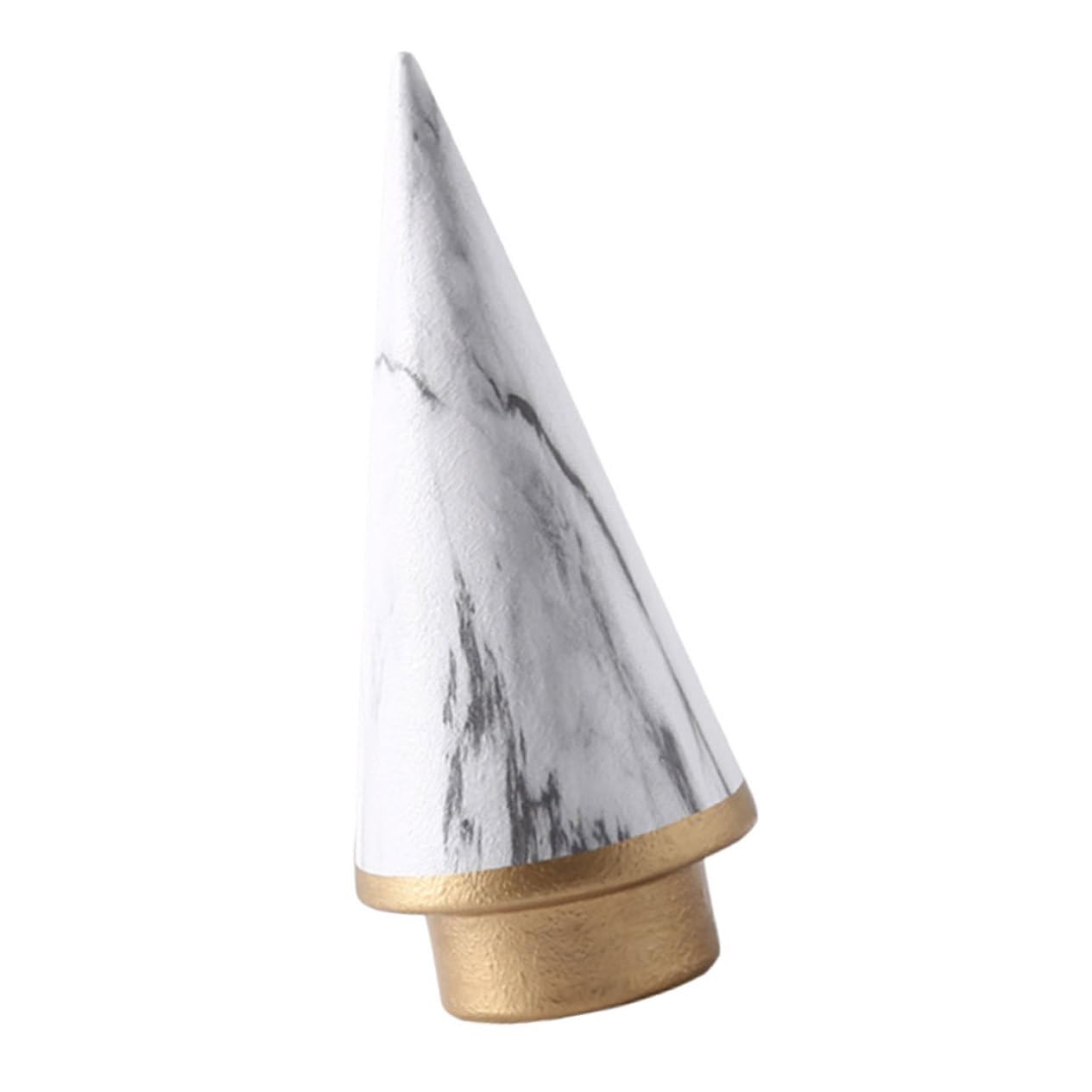PRETYZOOM 2 Piezas Artículos De Arte para El Hogar Topper De Árbol De Navidad Moderno Decoración De Centro De Mesa De Vacaciones Adorno De Fiesta Arbol De Navidad Moderno Cerámica