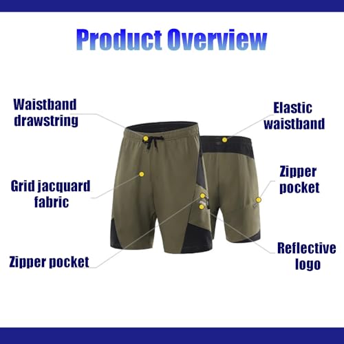 Shorts de ciclismo acolchados 3D para hombre miniatura 6