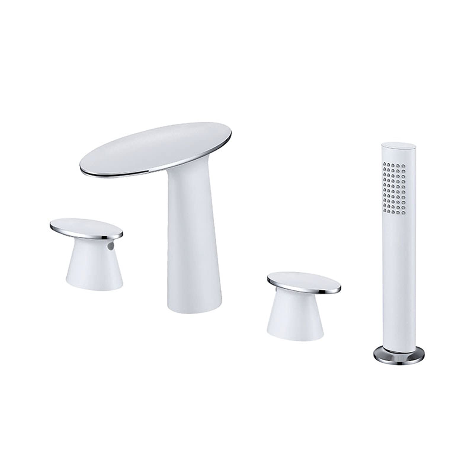 Robinet de baignoire en cuivre fendu et mitigeur design pour salle de bain moderne