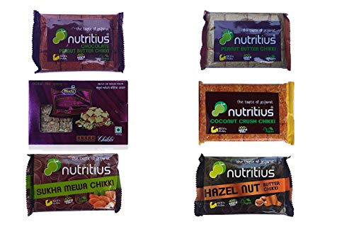 Nutritius Super Six Chikki Set (Pack of 6) - Regular Pack