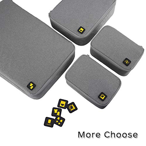 Level8 4 Set Packing Cubes For Carry On Suitcase, Luggage Packing Organizers Bag For Travel Accerssories Travel Essentials - Grey #TOP2