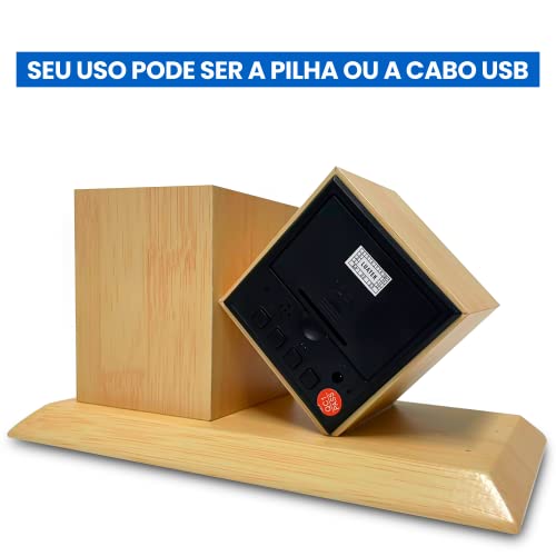 Relogio De Mesa Digital Despertador Relógio para Escritório Com Porta Canetas Lápis Relogio com Alar