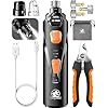 Dog Nail Grinder with 2 LED Lights Powerful 2 Speeds Super Quiet Dog Nail Trimmers with 3 Grinding Wheels Rechargeable Pet Dog Nail Clippers for Large Medium Puppy Dogs Dog Nail File Cat Nail Clipper