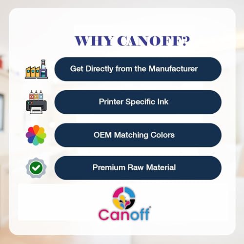 Image of CANOFF 011 /012 Black Color Refill Ink Bottle | Premium Photo Ink for Sharp & Vibrant Prints | Compatible with Epson L8180, L8160 & 012-Series Photo Models (011 Black 2pc.)