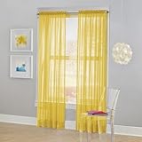 No. 918 Calypso Sheer Voile Rod Pocket Curtain Panel, 59