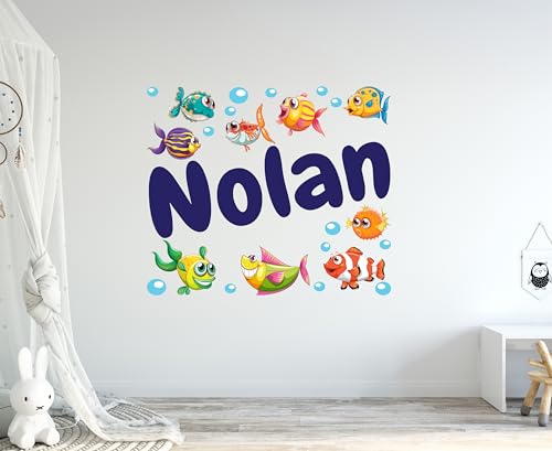 Vinilo Decorativo Personalizado Tema Animales Océano 15x13 in miniatura 6