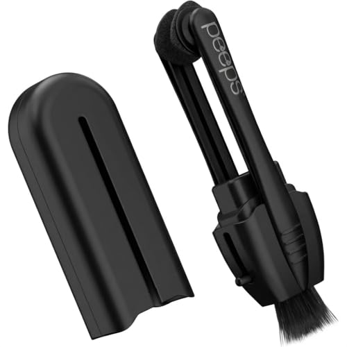 Peeps Carbon Klean Eyeglass Lens Cleaner - Efficient and Durable Carbon Microfiber Technology - Exclusively Used by NASA - 500 Uses (Black Soft Touch)